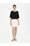 Ecru A-Line Knitted Skirt 50282652 -Vr019