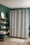 Bathroom Curtain, Grey Water Drops Pattern Shower Curtain, Bathtub Curtain 175X200Cm