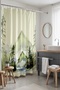 Bathroom Curtain, Peace in Green Blue Forest Pattern Shower Curtain, Bathtub Curtain 175X200Cm - 2