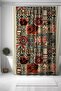 Bathroom Curtain, Ethnic Havaii Vacation Pattern Shower Curtain, Bathtub Curtain 175X200Cm