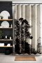 Bathroom Curtain, Black and White Forest Scenery Pattern Shower Curtain, Bathtub Curtain 175X200Cm - 3