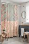 Bathroom Curtain, Powder Red Branches Patterned Shower Curtain, Bathtub Curtain 175X200Cm - 2