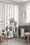 Bathroom Curtain, Shower Curtain with Flying Butterflies and Dandelions Pattern, Bathtub Curtain 175X200Cm