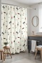 Bathroom Curtain, Summer Vacation Patterned Shower Curtain with Dark Blue Palm, Bathtub Curtain 175X200Cm - 2