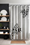 Bathroom Curtain, Black and White Flying Butterflies Pattern Shower Curtain, Bathtub Curtain 175X200Cm - 3