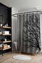 Bathroom Curtain, Tree Branches Pattern Shower Curtain, Bathtub Curtain 175X200Cm - 2