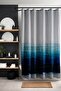 Bathroom Curtain, Blue Oil Paint Transitional Sea Pattern Shower Curtain, Bathtub Curtain 175X200Cm - 3