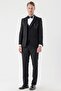 Black Dobby Detachable Mono Collar Vest 6 Drop Slim Fit Tuxedo Groom Suit 1001230202