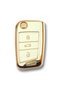 لسيارة فولكس فاجن سيات سكودا Mqb Switchblade White Auto Key Control Container Case سلسلة مفاتيح تلقائية