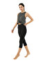Core Women's High Waist Supportive Sports Leggings 3/4 Black - 4