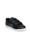 Milena 037-24 Leather Velcro Fashion Women's Sneaker Black White