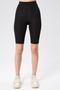 Women's Winter Black High Waist Gathering Leggings with Fleece Inside - 2