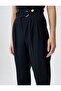 Women's Canvas Trousers 5Wak40035Pw Navy Blue - 3