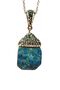 Handmade Necklace with Lapis Natural Stone Chain End: 3 cm Chain: 20 cm Boxed