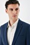 Men's Indigo Blue Mono Collar Lycra 6 Drop Slim Fit Slim Fit Suit 1001240164 - 7