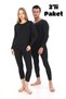 2-Piece Unisex Winter Thermal Underwear, Warm Cotton Non-Flammable Thermal Set, Thermal Undershirt Underwear