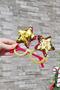 New Year's Party Glasses Sequin Star Shaped Red Gold Sequin Glasses - 6