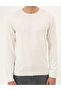 Ecru Slim Fit Crew Neck Basic Knitwear Sweater 50296575-Vr019 - 6