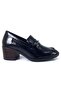55 Genuine Leather Casual Women's Shoes - Black Patent Leather - 3