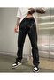 Baggy Lightning Patterned Jeans Denim Trousers Dark Gray Oversize Loose Street Style Denim - 4