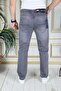 Men's Gray Top Pocketed Beaded Regular Fit Casual Fit Stretchy Chino Linen/canvas Cotton Pants - 4