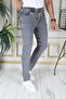 Slim Fit Slim Fit Light Gray Denim Trousers Lycra Stretchy Jean Phantom Jeans - 2