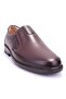 Dma08-07Ks Brown Orthopedic Daily Rubber Sole Men's Leather Shoes