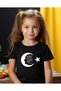 10 November -29 October -23 April Ataturk Signature Crescent and Star Printed Black Kids Tee Black T-Shirt-Stk7