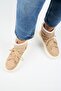 Haven Women's Genuine Leather Lace-Up Sand Boots with Fur Inside - 7