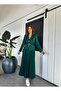 Premium Emerald Green Jacket and Skirt Set - 2
