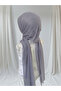 Silvery Dark Grey Accessories Ready Wrap Evening Dress Wrap Ready Turban - 2