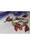 Steel Evil Eye Beaded Quarter Barley Bracelet, Stainless, Non Tarnish, 316L