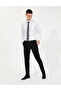 Light Blue Slim Fit Long Sleeve Classic Shirt 50251166-Vr003 - 4