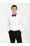 White Slim Fit Tuxedo Shirt 50251063-Vr013