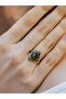 Natural Stone Labradorite Natural Jewelled Antique Adjustable Women's Ring Euy20Lbt