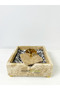 Travertine Marble Napkin Holder Gold Gingko - Travertine Napkin Holder - 6