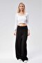 Women's Side Zipper Wide Leg Palazzo Trousers 0112