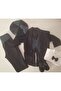 Baby Boy Black Tuxedo Suit Mevlüt Wedding Eid Outfit 5 Pieces Mevlütlük Birth Gift - 5