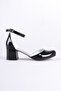 Black Patent Leather Girls' High Heeled Shoes - 3