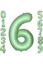 Retro Green Matte Foil - Age Figure Follyo Balloon - 6