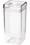 ACRYLIC SQUARE CANISTER XL CLEAR - 2