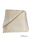 Bamboo Striped Sponge Velvet Non-Slip Sofa Bed Sofa Cover 170X210 cm Cream - 3