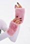 Pink Plush Women's Gloves - 6
