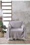 Natural Bergere Sofa Cover Single Sofa Dark Brown 160x160