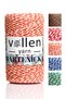 Premium 150 Meters 200 g Martenitsa String Orange White Package String Gift Packaging String, Orange White