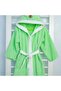 Mnsevtekstil - 7/8 Children's Bathrobe, 100% Cotton, Eared and Hooded, 3 Colors Embroidered - 2