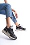 Sersp Black Navy Blue Sneaker Casual Lightweight Sports Shoes - 3