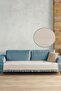 Ecru Star Patterned Sofa Cover for Seating - 115x200