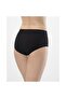 279 Double L Stretch Fabric Lace Panties-Black - 2