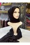 Women's Black Janjan Shawl Length 2.50 Meters for Evening Dresses Abayas - 3
